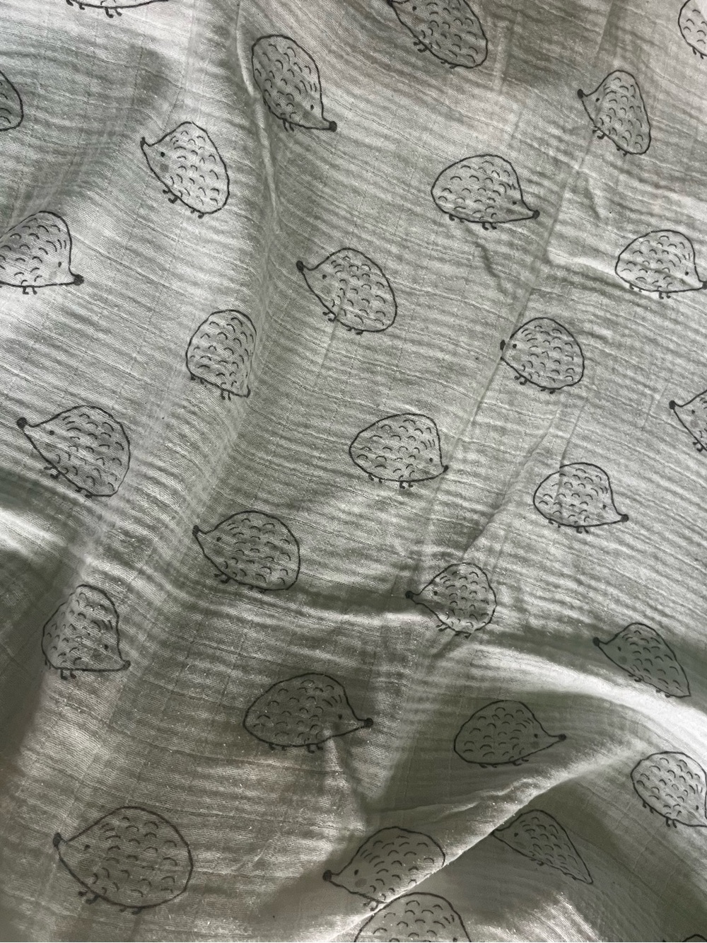 Swaddle Designs White Muslin Fitted Crib Sheet